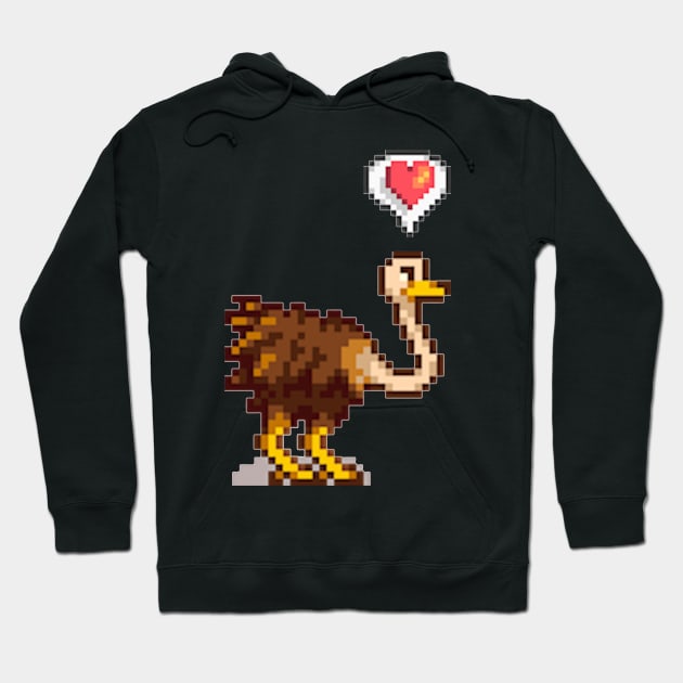 Stardew Valley Ostrich Love Hoodie by r9440